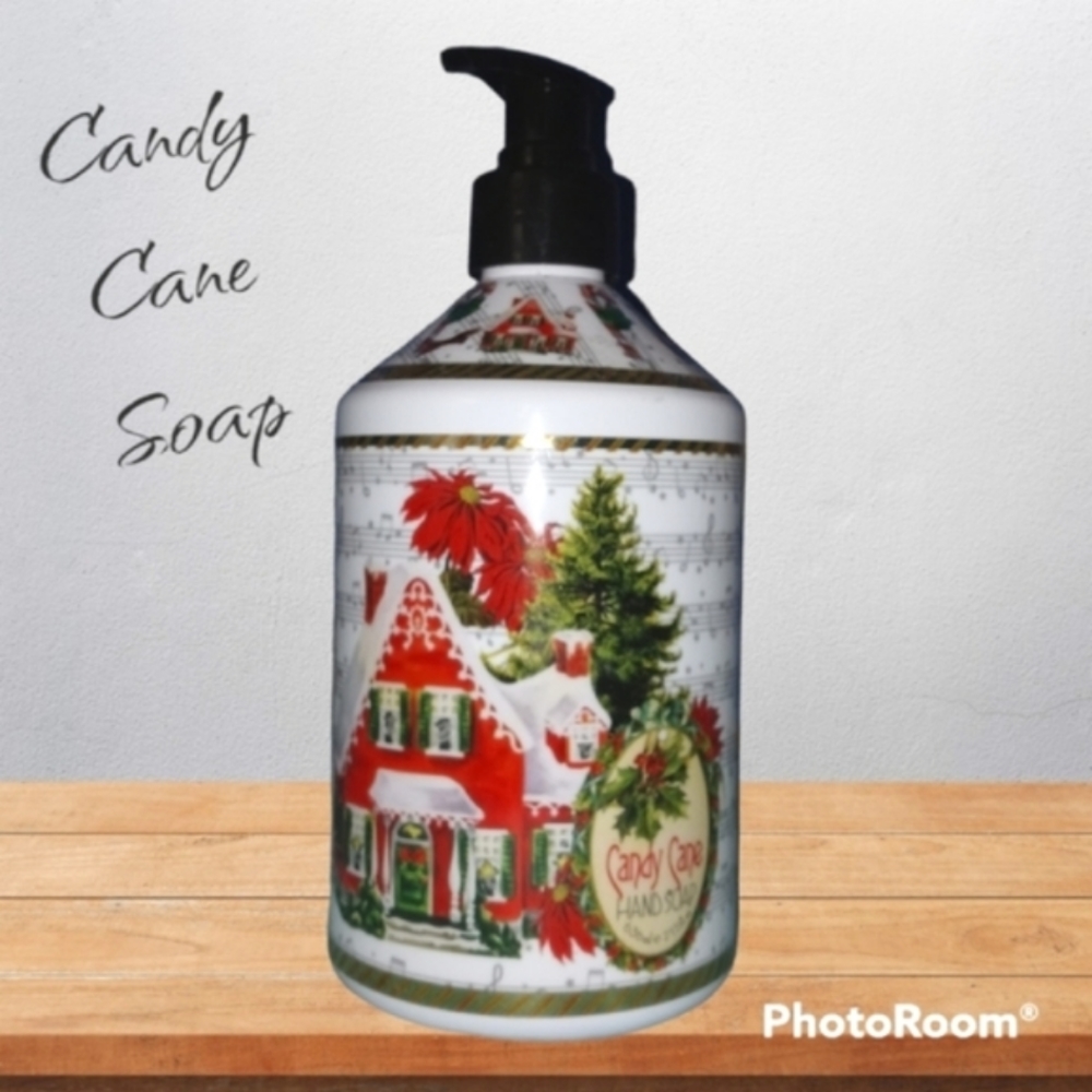 🔵 FREE with $25. minimum purchase. Candy Cane Hand Soap, 21.5 fluid ounces.
